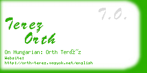 terez orth business card